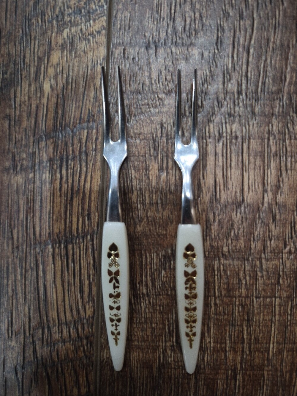 Vintage Mini Fork Set Of 6 Made In Japan MCM Cheese, Relish, Appetizers